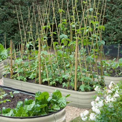 Image showing  9-in-1 Planter Box Galvanized Steel Raised Garden Bed, 8 ft. x 2 ft. x 1 ft.