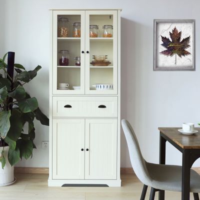Veikous Kitchen Storage Pantry Cabinet Closet with Adjustable Shelves