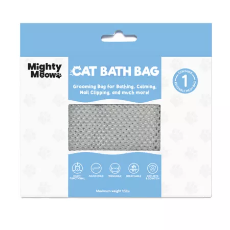 Mighty Meow Cat Grooming Bag is water-resistant scratch-resistant and durable Small Pet Grooming Accessories