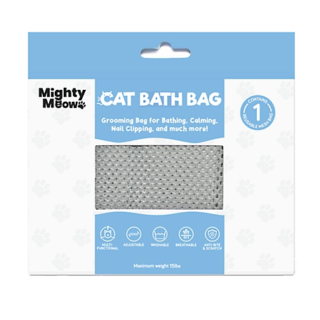 Mighty Meow Cat Grooming Bag Water-Resistant, Scratch-Resistant and Durable