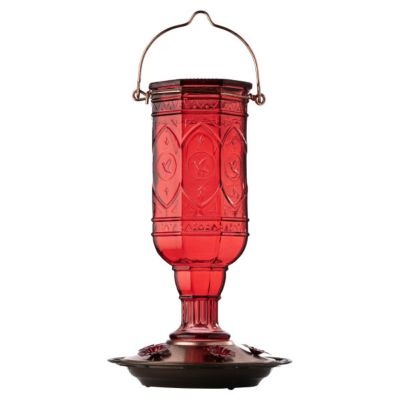 More Birds Jewel Hummingbird Feeder, 20 oz. Capacity, Red