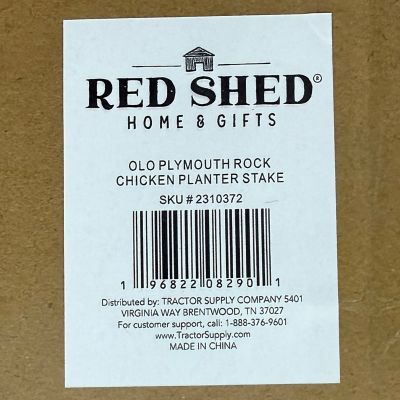 Image showing  Plymouth Rock Chicken Planter Stake