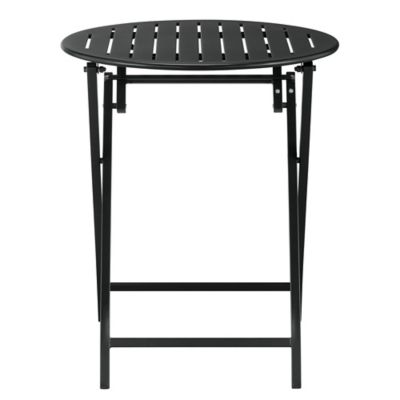 Red Shed Metal Folding Table, Black