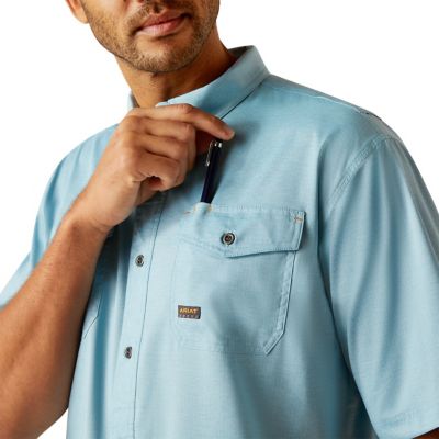 Image showing 4 th Ariat Men's VentTEK DuraStretch Rebar Made Tough Short-Sleeve Work Shirt