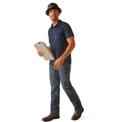 Image showing  Men's Rebar Foreman Short -Sleeve Work Polo