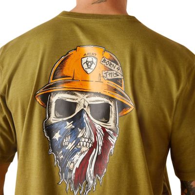Image showing 3 th Ariat Men's Rebar Workman Born for This Short -Sleeve Work T-Shirt