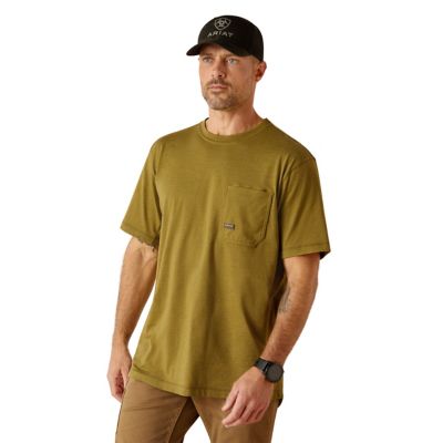 Image showing 1 th Ariat Men's Rebar Workman Born for This Short -Sleeve Work T-Shirt
