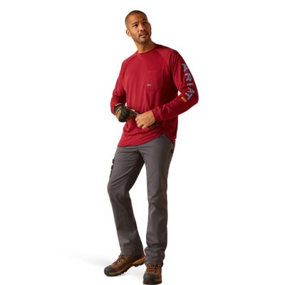 Image showing  Men's Rebar Heat Fighter Long-Sleeve Work T-Shirt