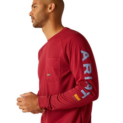 Image showing  Men's Rebar Heat Fighter Long-Sleeve Work T-Shirt