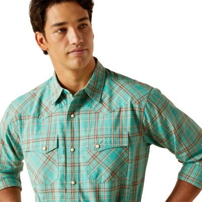 Image showing  Men's Retro Hudsyn Western Long-Sleeve Button-Down Shirt