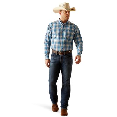 Image showing  Men's Pro Series Team Griffen Classic Fit Western Long-Sleeve Button-Down Shirt