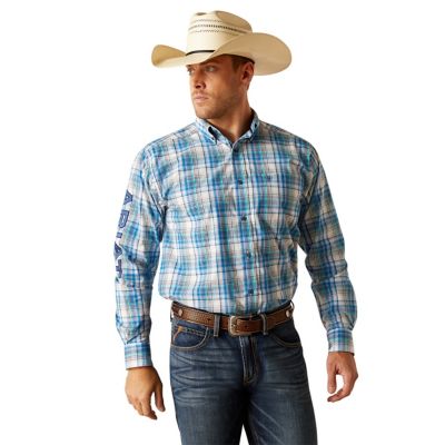 Ariat Men's Pro Series Team Griffen Classic Fit Western Long-Sleeve Button-Down Shirt