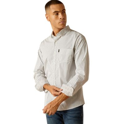 Ariat Men's Pro Series Major Modern Fit Long Sleeve Western Shirt, 10048631