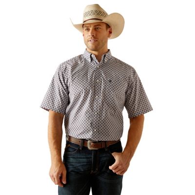 Ariat Men's Casual Series Denver Classic Fit Western Short-Sleeve Button-Down Shirt