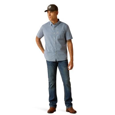 Image showing  Men's Casual Series Miller Modern Fit Western Short-Sleeve Button-Down Shirt