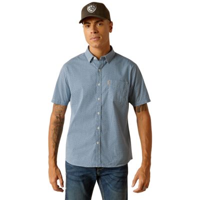 Ariat Men's Casual Series Miller Modern Fit Western Short-Sleeve Button-Down Shirt