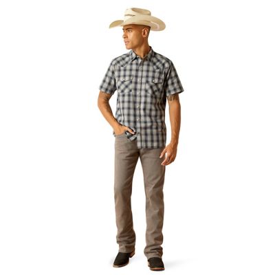 Image showing  Men's Retro Haven Western Short-Sleeve Button-Down Shirt