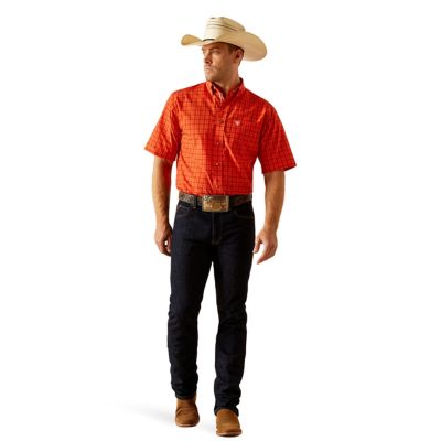 Image showing  Men's Pro Series Kasen Classic Fit Western Short-Sleeve Button-Down Shirt