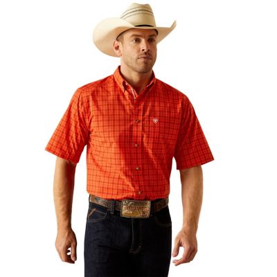 Ariat Men's Pro Series Kasen Classic Fit Short Sleeve Western Shirt, 10048442