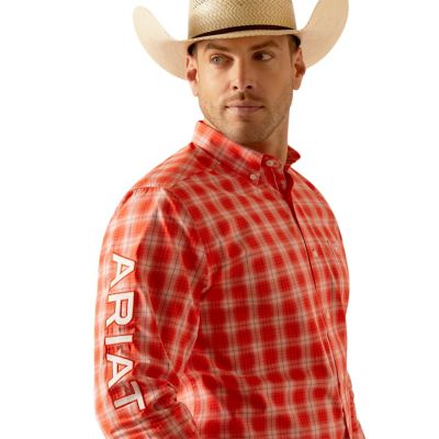 Image showing  Men's Pro Series Team Lewis Classic Fit Western Long-Sleeve Button-Down Shirt