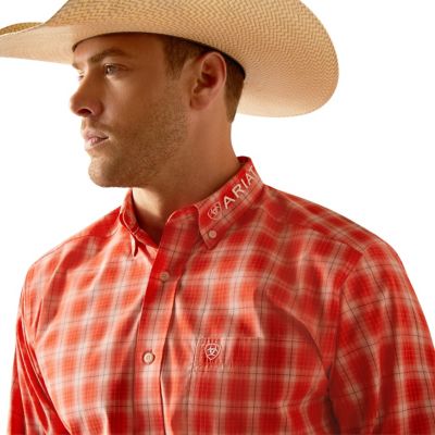 Image showing  Men's Pro Series Team Lewis Classic Fit Western Long-Sleeve Button-Down Shirt