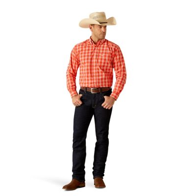 Image showing  Men's Pro Series Team Lewis Classic Fit Western Long-Sleeve Button-Down Shirt
