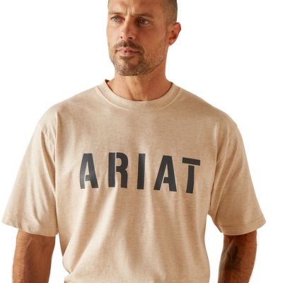 Image showing 2 th Ariat Men's Rebar Cotton Strong Block Logo Short -Sleeve Work T-Shirt