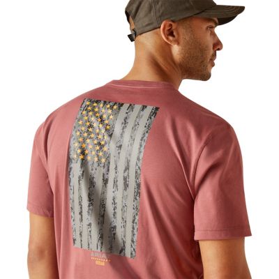Image showing 3 th Ariat Men's Rebar Workman Reflective Flag Short -Sleeve T-Shirt