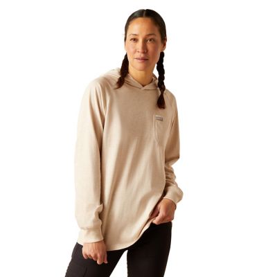 Ariat Women's Rebar Cotton Strong Hooded Long-Sleeve Work T-Shirt