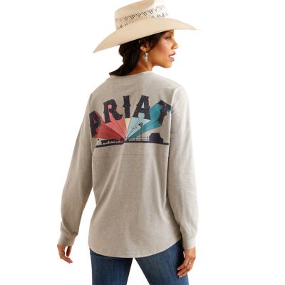 Ariat Women's Fun Farm Oversized Long Sleeve T-Shirt, 10048646