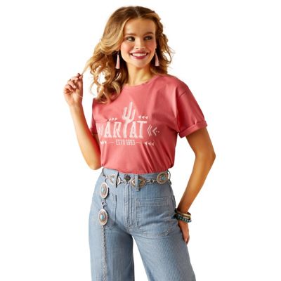 Ariat Women's Cactus Logo Short Sleeve T-Shirt, 10048681