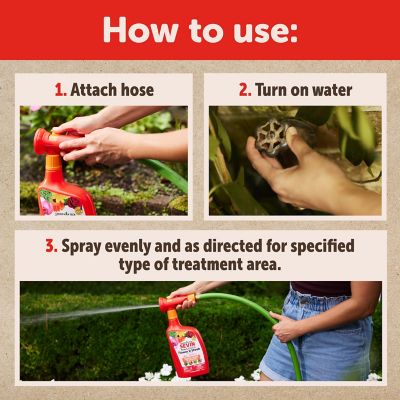 Image showing 9 th Sevin Ready to Spray 3-in-1 Flower/Shrub Mite and Disease Control Insect Killer, 32 oz.