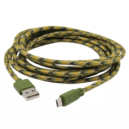 MobileSpec 10ft Micro to USB Cables - Charging Cords for Android Long Micro to Type A Power Cord 5 Pack Cables - Camouflage Cell Phone Accessories