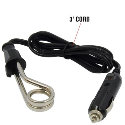 Image showing  12 Volt Beverage Heater 12v Immersion Coil Portable Warmer for Coffee RPBH-012