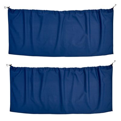 RoadPro 2 pc. Deluxe Cab Privacy Blue Curtain
