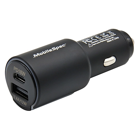 MobileSpec 30W Dual Port Car Charger