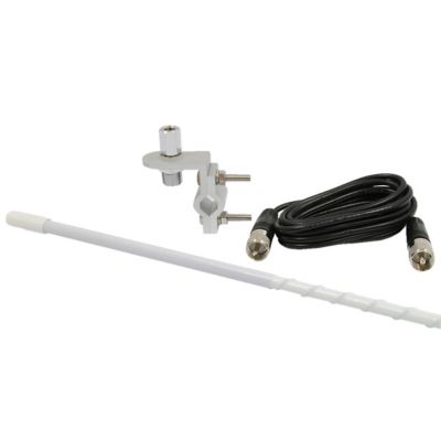 RoadPro 3 ft. CB Antenna Kit with 9 ft. Cable, White