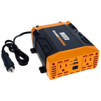 Image showing  400 Watt Power Inverter 12V Dc to 110V Ac with 2 Outlets 2 Ports
