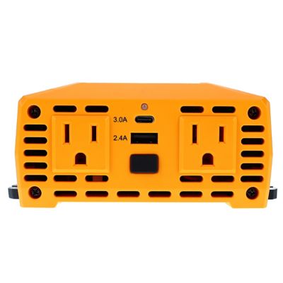 Image showing 5 th PowerDrive 400 Watt Power Inverter 12V Dc to 110V Ac with 2 Outlets 2 Ports