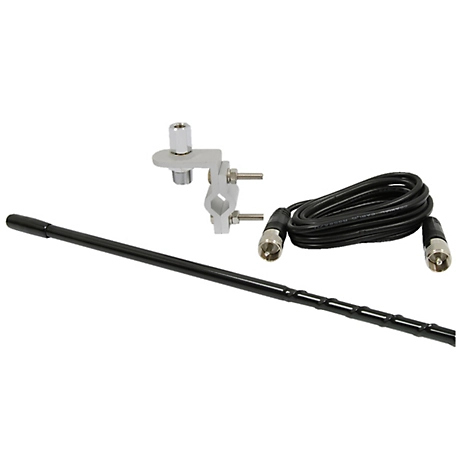 RoadPro 4 ft. CB Antenna Kit with 9 ft. Cable, Black
