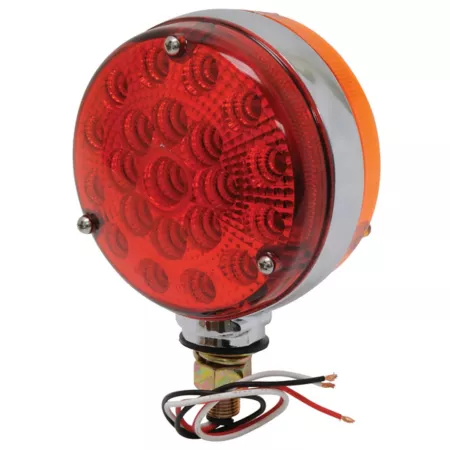 RoadPro 4" Amber Red Double Sided LED with Reflection Headlight Assemblies