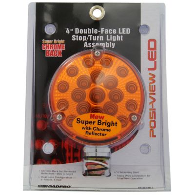 Image showing  4 in. Red Amber Double Face LED W Reflect
