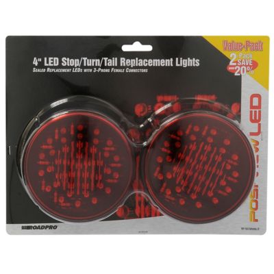 Image showing  4 in. Red Sealed Stop Turn Tail Light 2 Pack