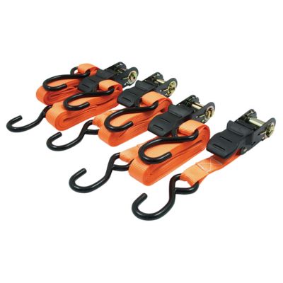 RoadPro 4 pc. Ratchet Tie Down-Orange, RPRTD04R