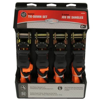 Image showing  4 pc. Ratchet Tie Down-Orange, RPRTD04R