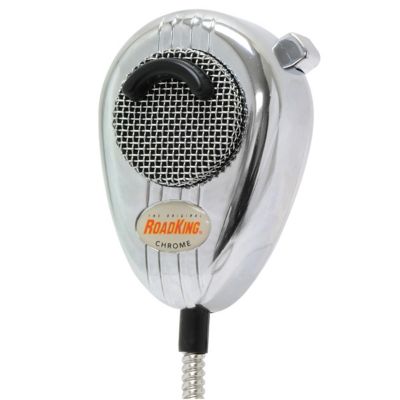 RoadKing 4-Pin Noise-Cancelling CB Mic Chrome