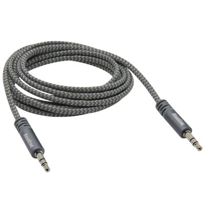 Image showing  6 ft. Heavy-Duty Audio Cable Silver