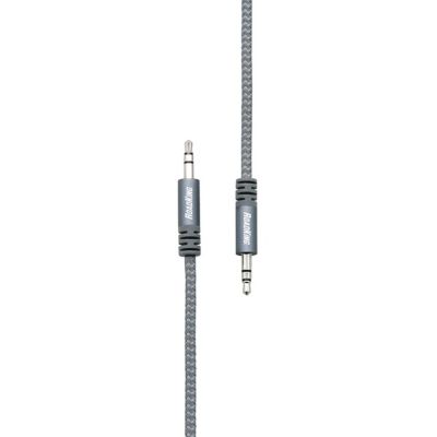 Image showing  6 ft. Heavy-Duty Audio Cable Silver