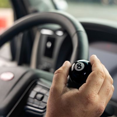 Image showing  8 Ball Steering Wheel Spinner