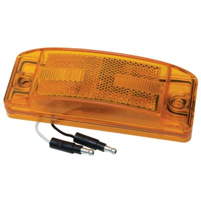 RoadPro 8 LED Marker Lt with Rect.Lens/Amber/6 .In